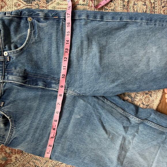 Zara Hi Rise Wide Leg Full Length Jeans - Picture 7 of 9